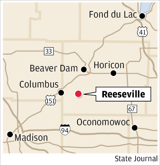 Reeseville map